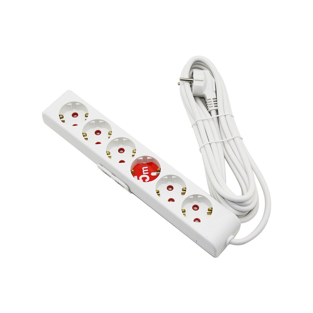 MUTLUSAN RI-TECH ( 6LI & 5MT. ) UZATMA KABLO & TOPRAKLI GRUP PRİZ ( RITECH ) ( 001 175 610002 05 00 )*12