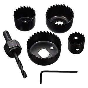 DMAX DMX-4127 ( 6PCS ) BUAT AÇMA PANÇ SETİ ( 32-38-44-54MM & 3/8 HEX & ANAHTAR ) ( METAL & AHŞAP & PLASTİK DELİK AÇMA )*100