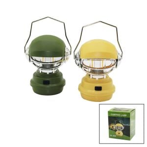 CAMPING LAMP GL-628 ( ROBOT KAFA MODELİ ) ( FANUS ) KAMP & BAHÇE FENER (USB ŞARJLI) (3-KADEME IŞIK AYARI) (RENKLİ PLS.)*60