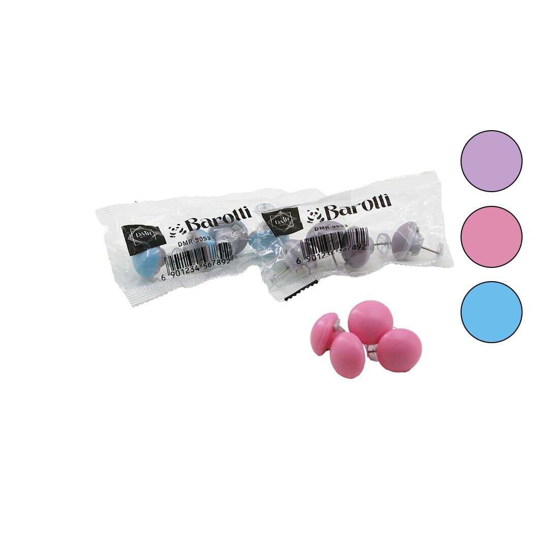 ENFA ENF-758 ( 4PCS & KUMAŞ KAPLAMA ) ( PLASTİK ) MANTAR İĞNE UÇLU YORGAN KLİPS & NEVRESİM TUTUCU SABİTLEYİCİ*50X8