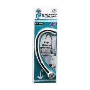 KINETEX KTX-2373 ( KUĞU ) ( EVYE & LAVABO ) BATARYA BORUSU ( SÜZGEÇLİ UÇ ) ( KROM KAPLAMA )*90