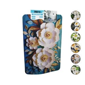 İBİCO İ21-013 ( DİKDÖRTGEN & DESENLİ ) ( 38X58CM ) ( SU EMİCİ & SİHİRLİ ) BANYO PASPASI ( ELASTİK )*100