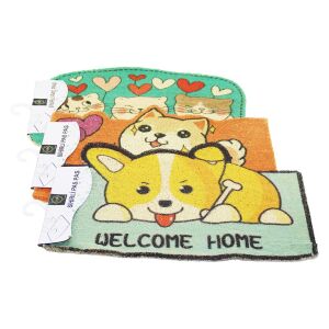 DMR HOME DMR-8401 ( HAYVAN FİGÜRLÜ ) ( 37X57CM ) ( KAUÇUK PLASTİK ) KAPI PASPASI*100