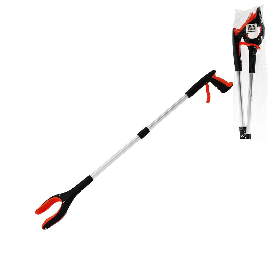 İBİCO İ13-122 ( OTOMATİK= BAS--TUT ) ( KATLANABİLİ BORU ) ÇÖP TOPLAMA KISKACI ( 83CM ) ( ÇOK AMAÇLI TUTACAK )*30