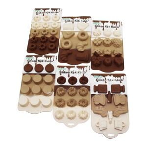 İBİCO İ22-003 (ÇİÇEK & DONUT& GİYSİ& DÜZ& KLASİK& RÜZGAR GÜLÜ& BUBBLE) (8-10-12-15-Lİ & MİNİ ) (SİLİKON) MUFFİN KEK KALIP*10X12