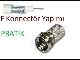 ULBAY ULB-001-F100 ( EF ) ( VİDA ) ( 100PCS ) UYDU KONNEKTÖR*1X100