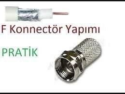 ULBAY ULB-001-F100 ( EF ) ( VİDA ) ( 100PCS ) UYDU KONNEKTÖR*1X100