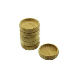 İBİCO İ22-217 ( ÇAP: 8.8CM & YUVARLAK ) AHŞAP BAMBU ( ÇEREZLİK & LOKUMLUK ) KASE ( DERİNLİK: 1.7CM )*6X30
