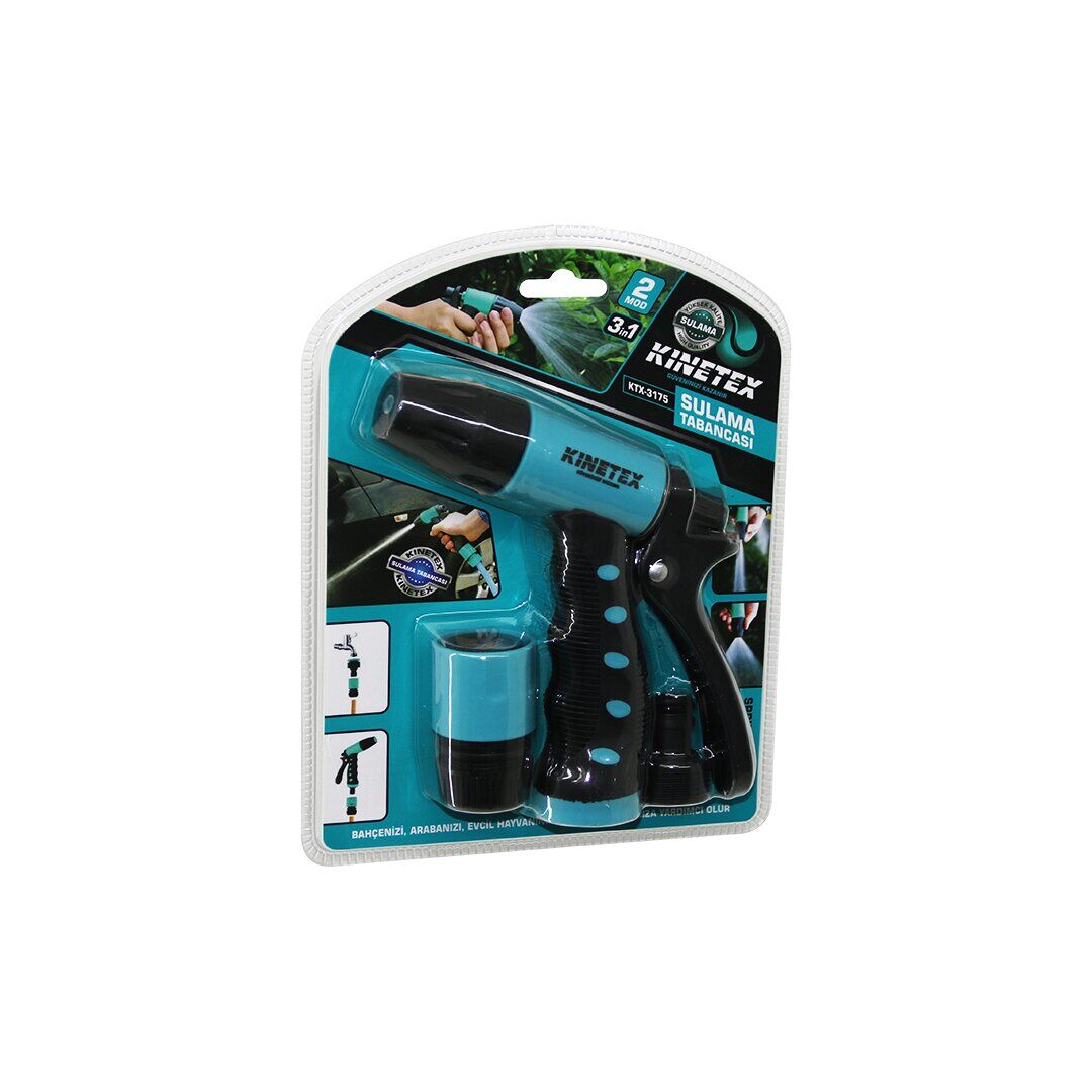 KINETEX KTX-3175 ( 3IN1 & 2 MOD ) SULAMA TABANCA SETİ ( 1 - TABANCA & 2 - BAĞLANTI APARATI )*48