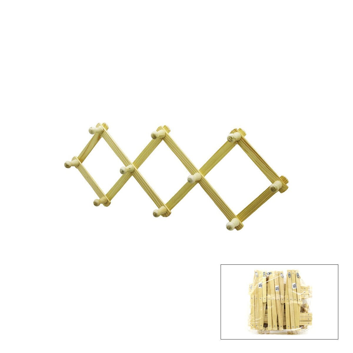 İBİCO İ13-101 ( 10 KOLLU ) ( AKORDİYON ) AHŞAP DUVAR ASKISI*10X10