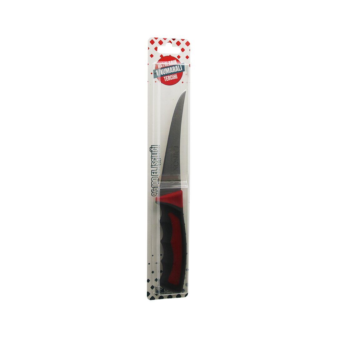 ERİNOX ( R-030K ) ( R032K ) ( NO-1 ) ( SIYIRMA ) ET BIÇAK & KURBAN ( SOFT ÇİFT BASKI RENKLİ PLASTİK SAPLI )*15X1