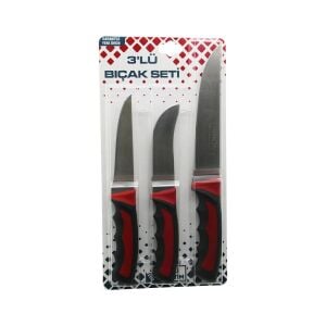 ERİNOX ( 3PCS ) KURBAN BIÇAK SETİ ( R-032K--R-320Y--R-0403 ) (KEMİK SIYIRMA & DERİ SOYMA=YÜZME & KURBAN BIÇAK) ( BRKT-092673 )*50