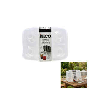 İBİCO K17-002 ( 6LI ) ( SU BARDAK & KULPLU BARDAK ) TAŞIMA APARATI ( ŞEFFAF PLASTİK )*18=K