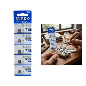 SUPEX CR-1220 ( PARA PİL ) ( 3V ) ( 5Lİ KART )*1