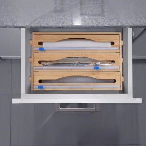 İBİCO İ22-321 ( 3IN1 ) AHŞAP BAMBU ( STREÇLİK & FOLYOLUK & HAVLULUK ) ( KESİCİ BIÇAK KANALLI )*10=K