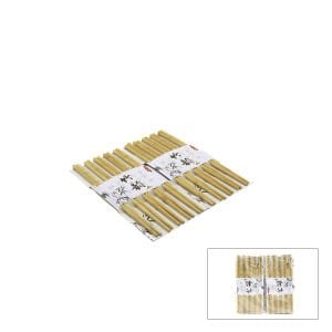 İBİCO İ22-326 ( 10PCS ) STICK ÇİN ÇUBUK ( SUŞİ ) BAMBU & AHŞAP KAŞIK*24X10