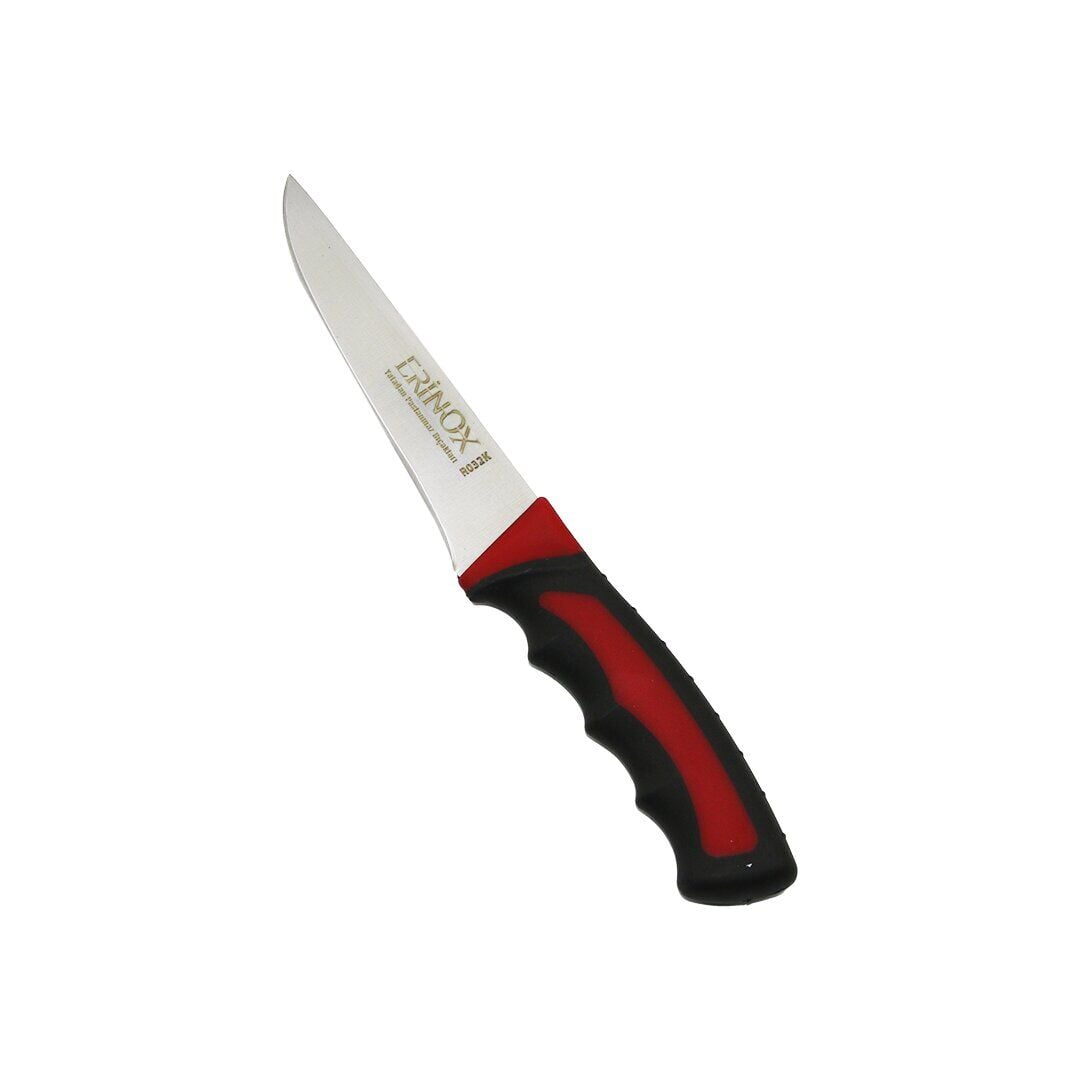 ERİNOX ( R-032K ) ( NO-0 ) ( SIYIRMA ) ET BIÇAK & KURBAN ( SOFT ÇİFT BASKI RENKLİ PLASTİK SAPLI )*15X1