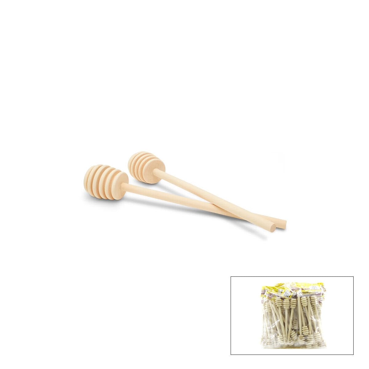 İBİCO İ22-341 ( 6PCS ) BAL KAŞIK AHŞAP & BAMBU ( 16CM )*10X20