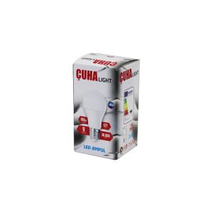 ÇUHA LIGHT ( 9W ) ( BEYAZ ) LED AMPUL ( E27 ) ( 810LÜMEN ) ( 30.000 SAAT ÖMÜR )*200