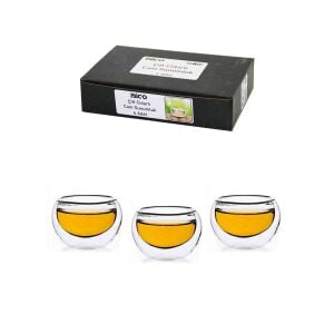 İBİCO İ22-146 ( 6PCS ) ( DÜZ CAM ) ( ÇİFT CİDARLI ) SOSLUK & LOKUMLUK ( 50 ML )*30=K