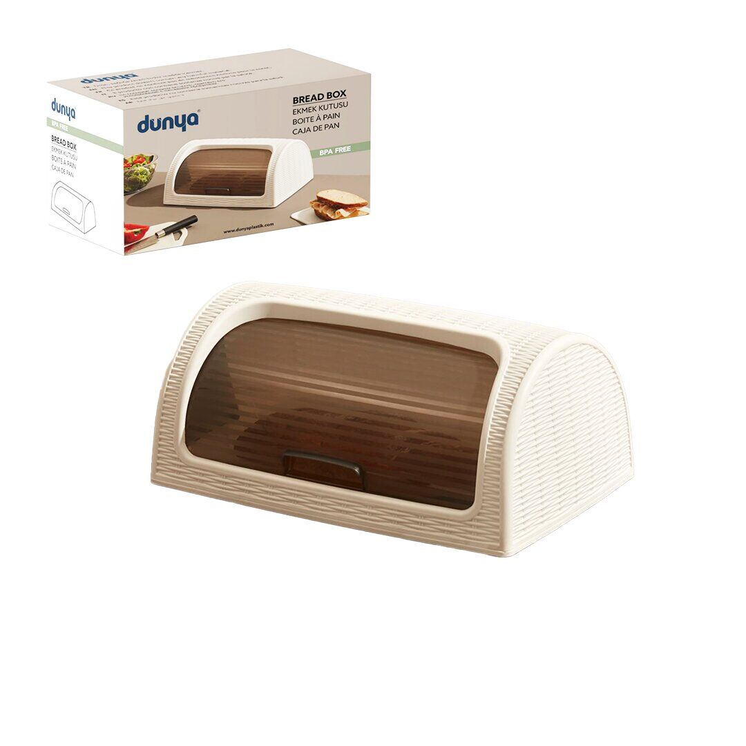 DÜNYA-05330-101 ( KAR BEYAZ ) EKMEK DOLABI ( KUTULU ) ( SÜRGÜLÜ KAPAK ) ( 420X274X180MM )*1