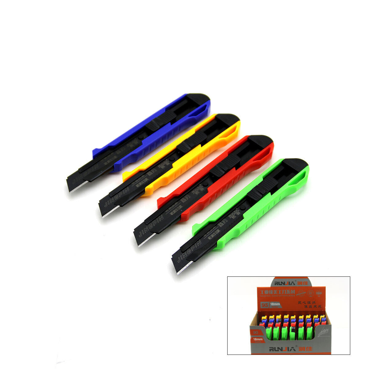 RUNJİA SK-5 RJ-087 AR-18 ( BÜYÜK=18MM ) ( PLASTİK ) FALÇATA MAKET BIÇAK*24X8