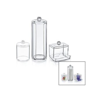 BLACKSTONE KRC-011 (3PCS) (DİSK) MAKYAJ ORGANİZER SETİ (MİKA KRİSTAL PLS.) (KULAK ÇUBUK PAMUKLU & MAKYAJ PAMUK & MENDİL)*24