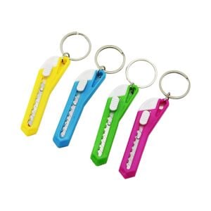 ZD ZHENG DA KEY RING NO-411 ( MİNİ FALÇATA ) ( ANAHTARLIK ) ( RENKLİ PLASTİK ) ( 7.5CM X 1.5--2CM )*12X200
