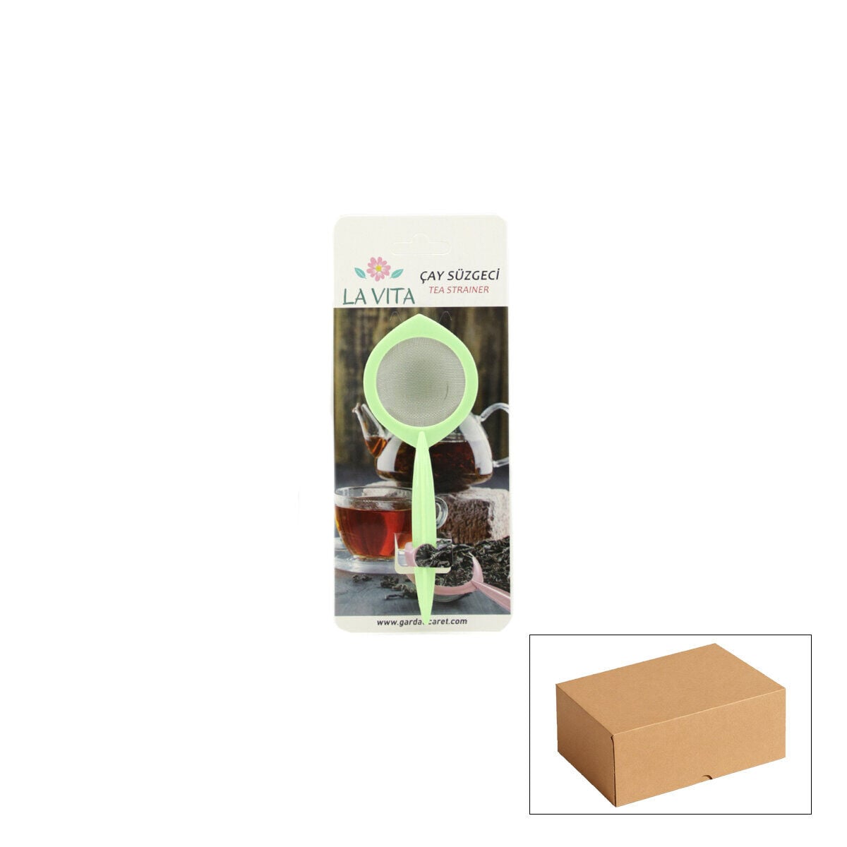 LAVITA PLASTİK RENKLİ SAP ÇAY SÜZGEÇ*24X1