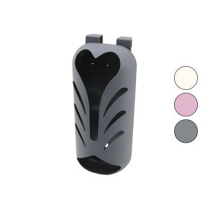 QLUX L-00244 POŞETLİK ( KALP ŞEKİL AĞIZLIK ) ( RENKLİ PLASTİK ) ( 2 YÖNLÜ KULLANIM ) ( YAPIŞKANLI & VİDALI MONTAJ )*16=K
