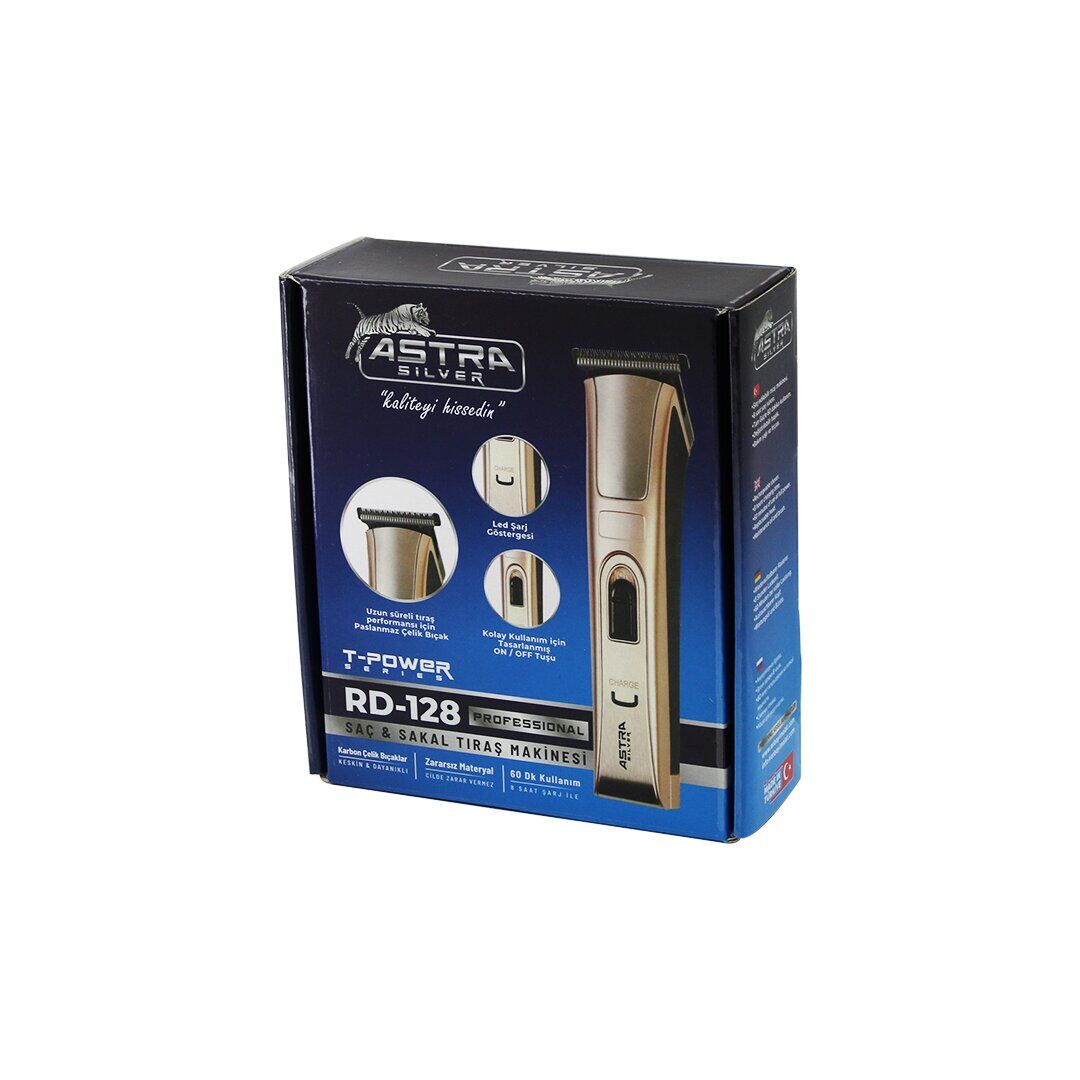 ASTRA DINGILG MR.TRİMMER MR-128 RD-128 (T-POWER) SAÇ & SAKAL KESME TRAŞ MAKİNESİ *40
