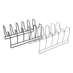 LALEZAR LZR-481 ( TAVA & TENCERE KAPAK ) DÜZENLEYİCİ ( METAL ) ORGANİZER ( SİYAH ) ( KROM )*12