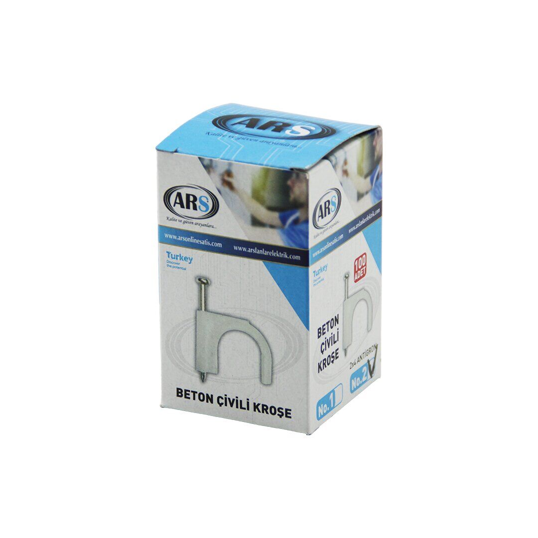 ARS KOD-347949 ( NO-2 ) ( 100PCS ) BETON ÇİVİLİ KROŞE ( 2X4 ANTİGRON )*10X20
