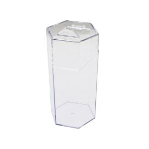 BLACKSTONE KRC-180 ( KAPAKLI ) ( 6GEN ) ORGANİZER ( MAKYAJ FIRÇA DÜZENLEYİCİ ) ( MİKA KRİSTAL PLASTİK ) (10X8.9X20CM)*24