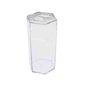 BLACKSTONE KRC-180 ( KAPAKLI ) ( 6GEN ) ORGANİZER ( MAKYAJ FIRÇA DÜZENLEYİCİ ) ( MİKA KRİSTAL PLASTİK ) (10X8.9X20CM)*24