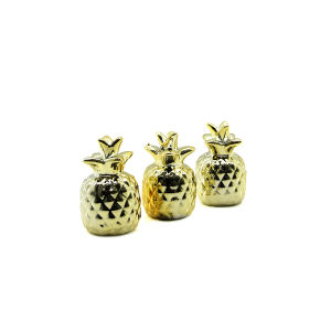 İBİCO İ12-137 ( ANANAS & ÖZEL ) ( GOLD & SERAMİK ) BİBLO & DEKORATİF SÜS EŞYASI*6X12