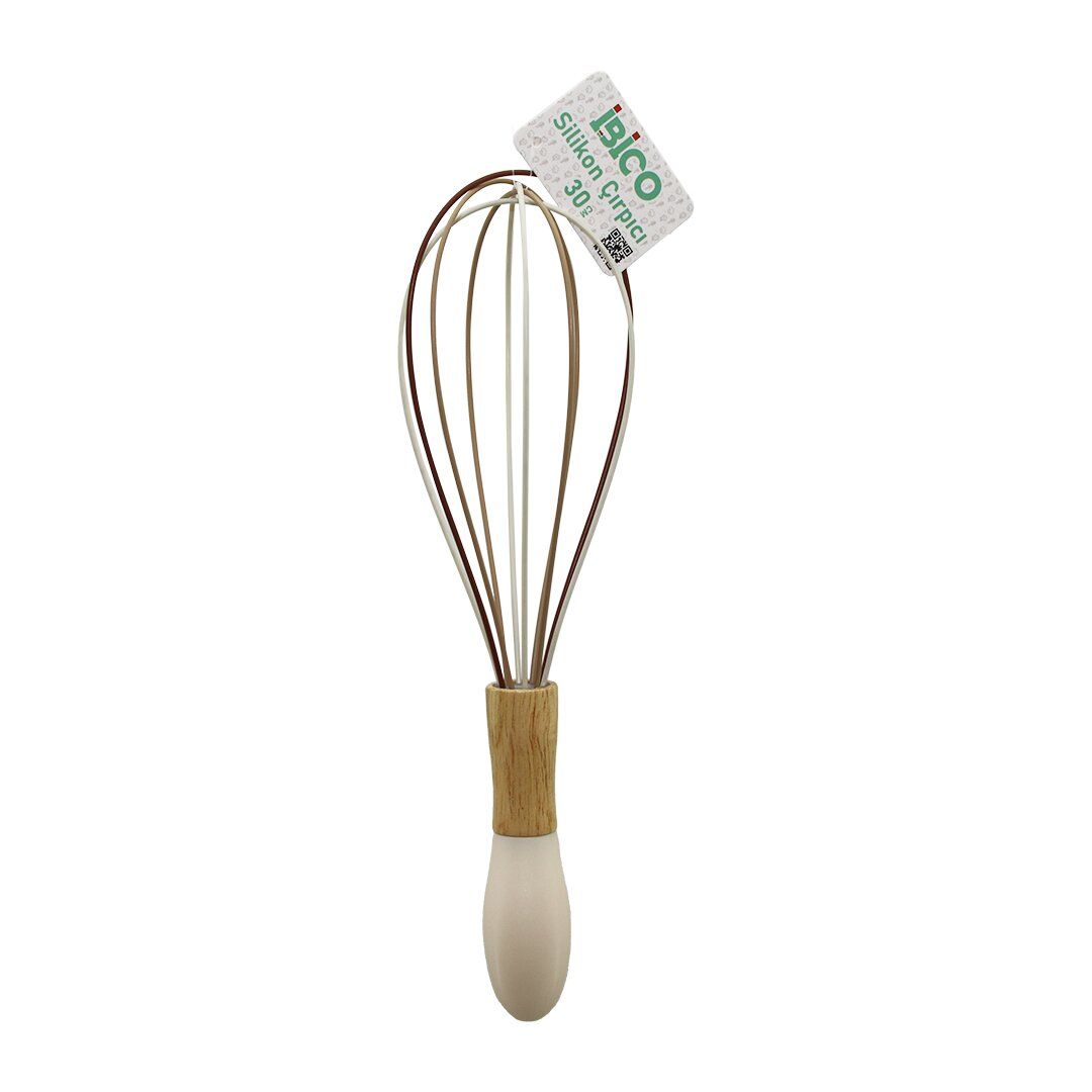 İBİCO İ22-022 ( 29CM ) ( SİLİKON ) ÇIRPICI ( AHŞAP BAMBU & PLASTİK SAPLI )*12X20