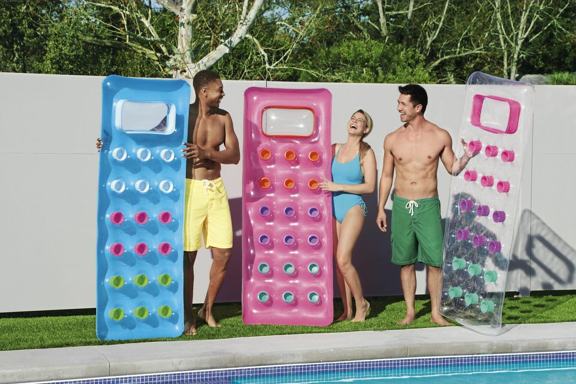 BESTWAY-43040 ( CAM BARDAKLI ) DENİZ YATAK ( 1.88X71CM )*12=K