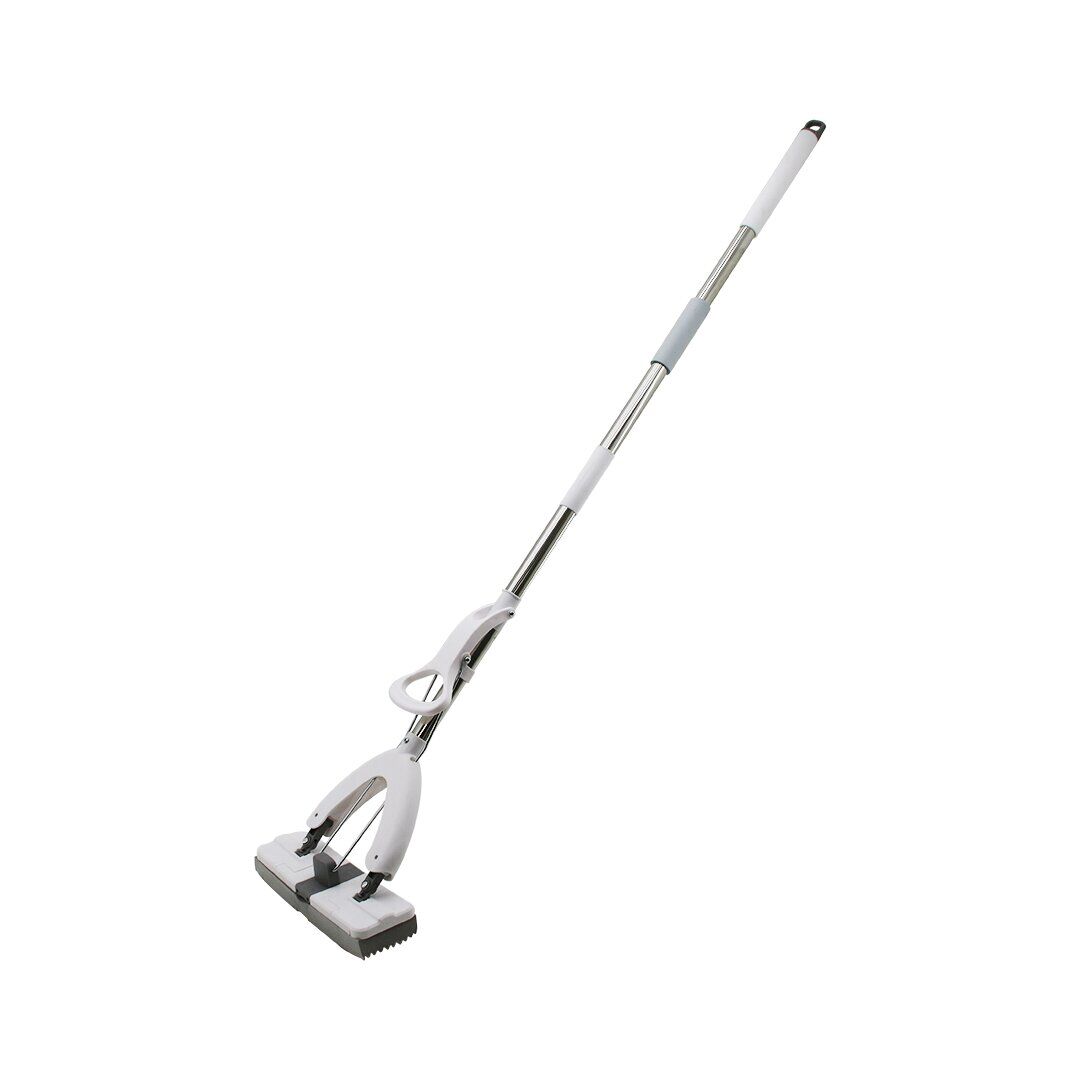 İBİCO İ21-116 MOP ( KENDİNDEN SIKMALI ) PVA SÜNGER MOP & KELEBEK MOP ( KROM SAP = 110CM + PLASTİK BAŞLIK=135CM )*24