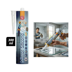 ZİPPER AYNA & CAM YAPIŞTIRICI ( ŞEFFAF ) AYNA SİLİKON 300ML*24=K