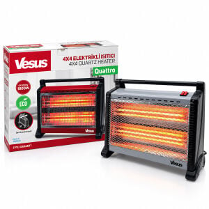 VESUS QUATTRO ELEKTRİKLİ ISITICI ( SOBA ) ( 4X450 = 1800W ) ( DEVRİLME EMNİYETİ )*3
