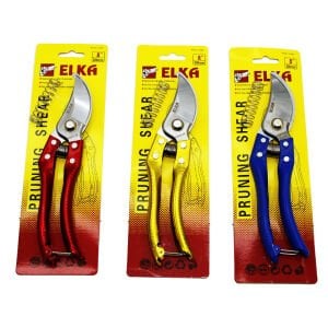ELKA PRUNING SHEAR KOD-0168 ( GENİŞ AĞIZ ) ( 8'' -200MM ) ÇELİK BAĞ MAKASI ( YEDEK YAYLI )*12X10