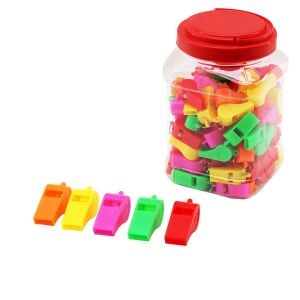 MARLA-600-R ( RENKLİ PLASTİK )DEPREM DÜDÜK ( PLS.KAVANOZ AMBALAJ )*100X48