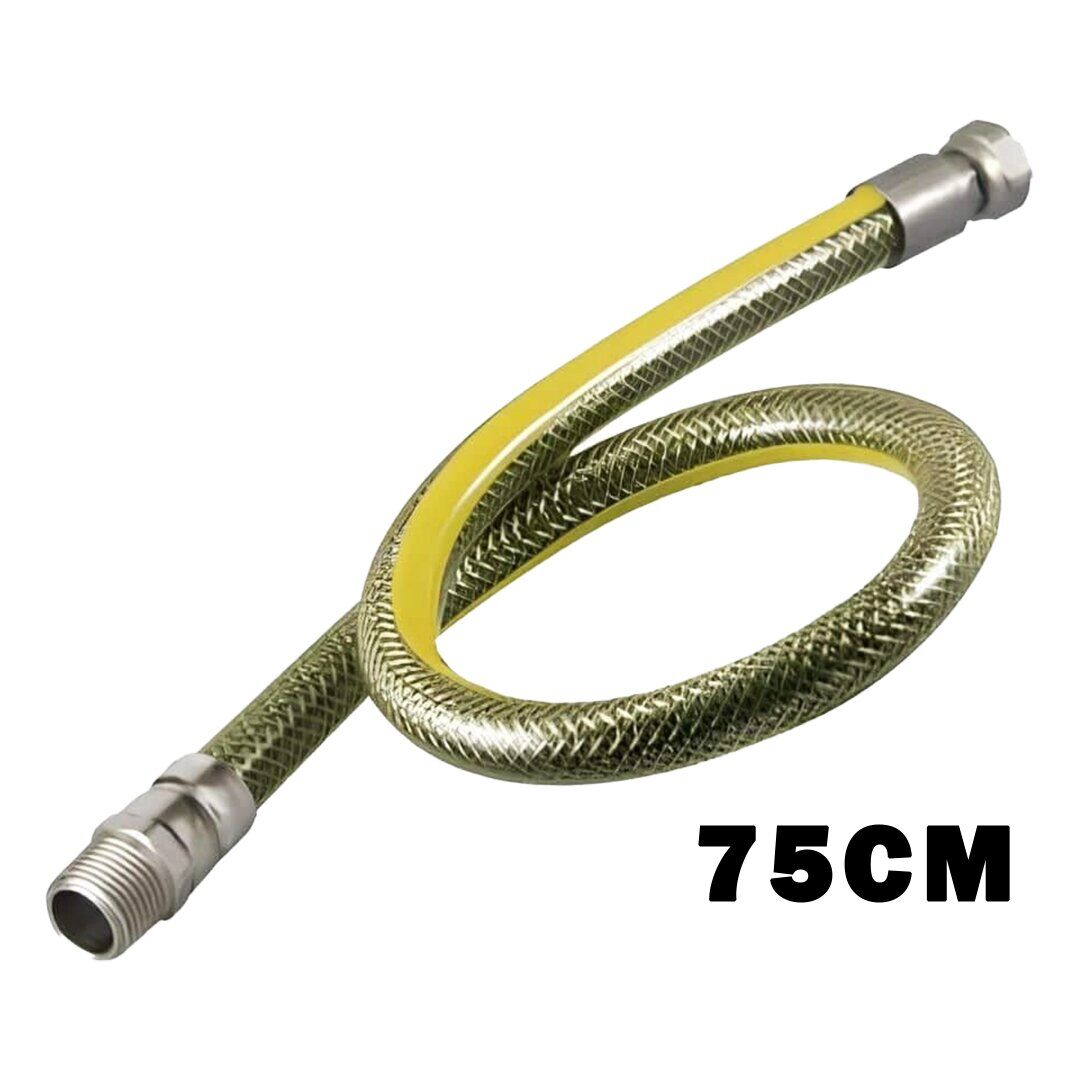 TURCONN ( 75CM ) ( DOĞALGAZ HORTUMU ) FLEX ÇELİK ÖRGÜLÜ*50