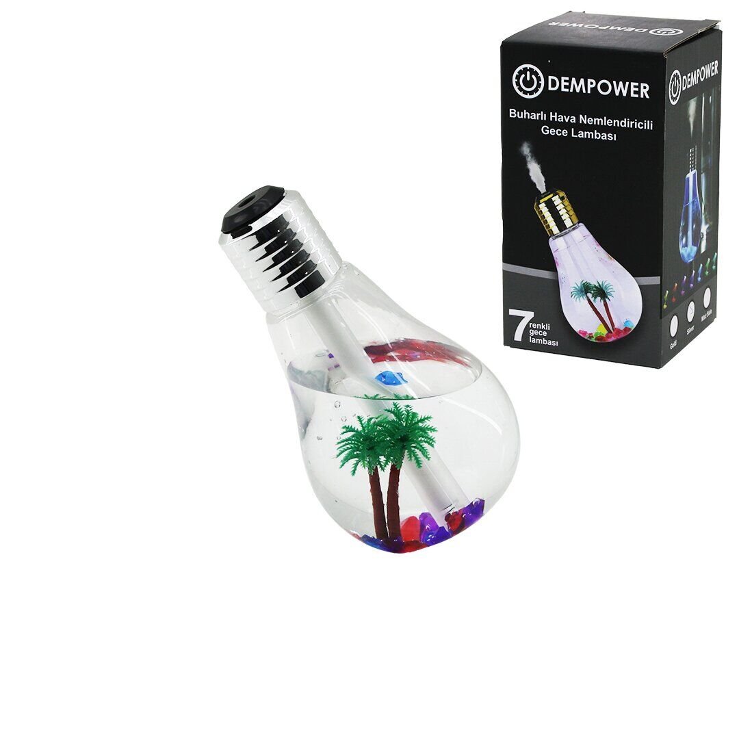 DP-25 DEKORATİF ( NEMLENDİRİCİLİ ) ( 7 RENK ) ( 2W ) BUHARLI GECE LAMBASI*120