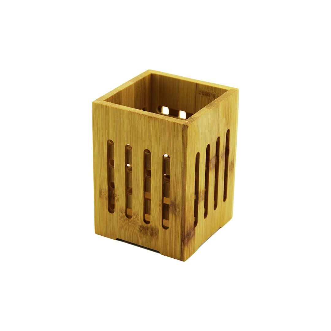 DMR HOME DMR-4946 ( KARE=10X10CM ) AHŞAP BAMBU KAŞIKLIK ORGANİZER*60