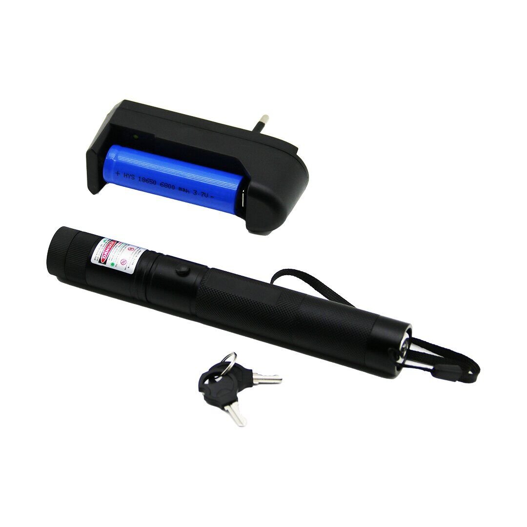 GREEN LASER POINTER SDR-L001 ( YEŞİL LAZER ) (SİYAH METAL KASA) (FİŞLİ PİL ŞARJ CİHAZLI ) (BEYAZ KUTU AMBALAJ)*100