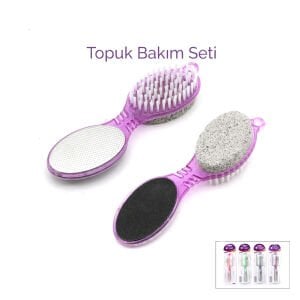 VİGOR K-6103 ( 4IN1 ) AYAK & TOPUK BAKIM SETİ ( FIRÇA & TOPUK TAŞI & METAL TÖRPÜ & ZIMPARA TÖRPÜ )*48X6