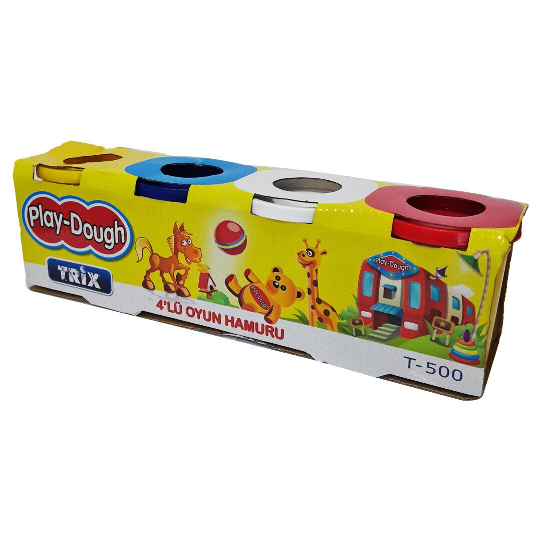 TRİX PLAY DOUGH T-500 ( BÜYÜK ) ( 4PCS ) OYUN HAMURU*36