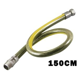 TURCONN ( 150CM  ) ( DOĞALGAZ HORTUMU ) FLEX ÇELİK ÖRGÜLÜ*25